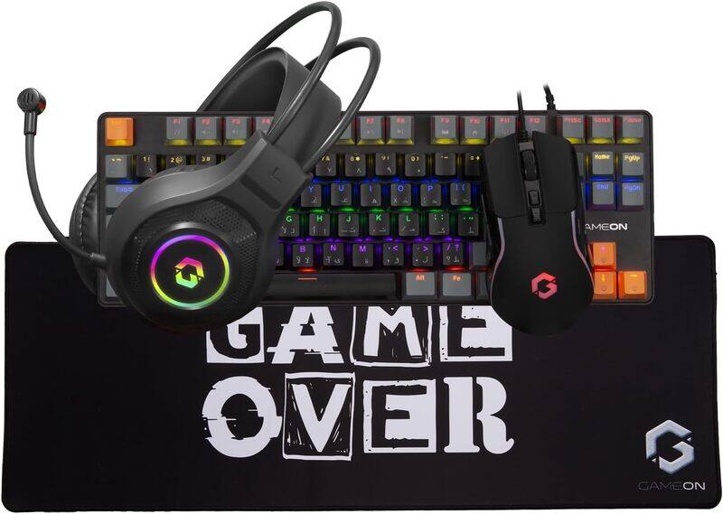 

GAMEON VIPER X All In One Gaming Bundle Mechanical Keyboard Headset Mouse Mousepad MECHANICAL KEYBOARDHEADSET MUSE PAD