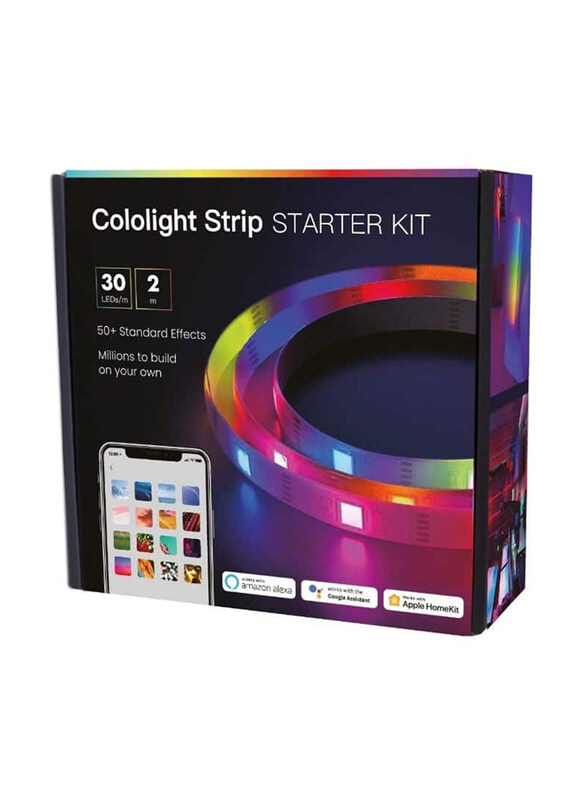 

Cololight 2M 60 LED Strip Starter Kit Smart LED Strip, Multicolour