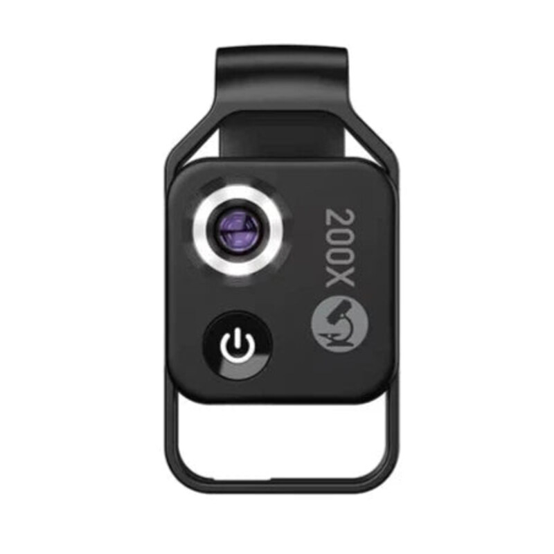 

Apexel 200X Microscope Lens For Cpl Smartphones, Black