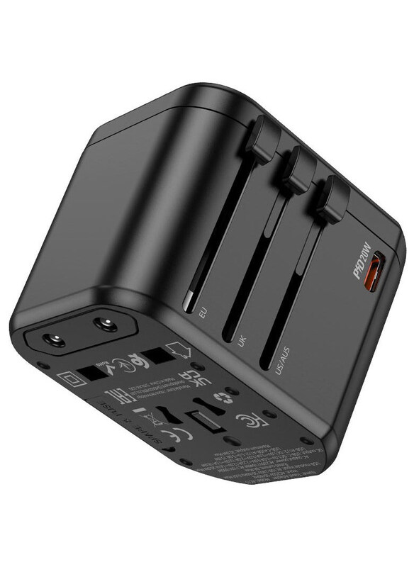 

Hoco AC15 PD20W(1C2A) Universal Conversion Charger, Black