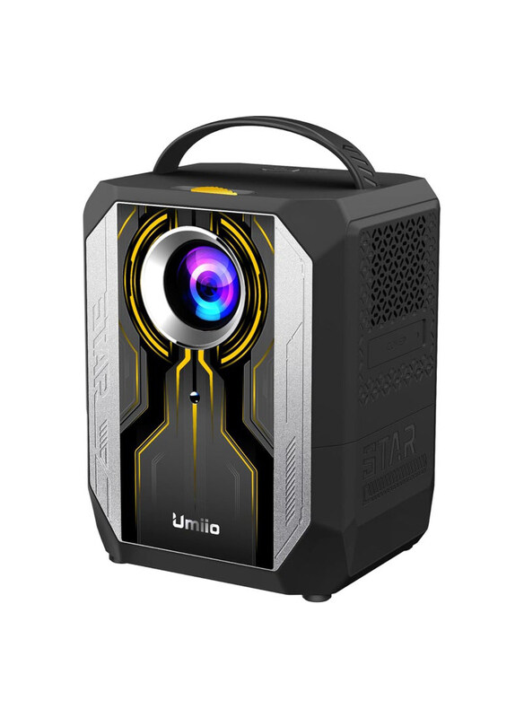 

Umiio ortable Smart Home Theater 4K Projector, White/Blue