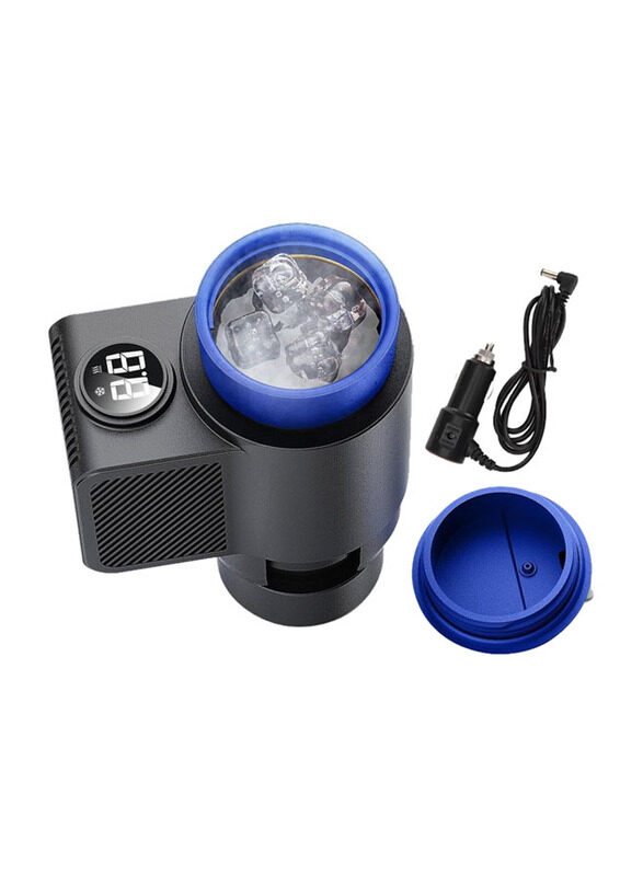 

Generic 2-in-1 Smart Cups Cooler Warmer for Car with Small Coffee Cup 12V 36W Car Cooling and Heating Cooling Travel Mug for Water Milk Coffee Beverage, Black