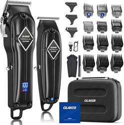 GLAKER Professional Hair Clippers and T-Blade Trimmer