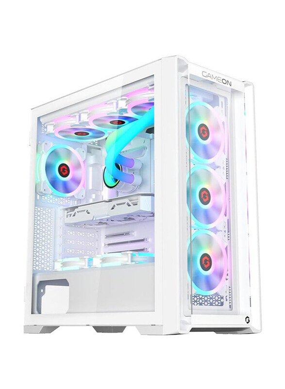 

Generic Gameon Vortex Arctic Series Mid Tower PC Gaming Case for PC, White