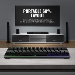 Cooler Master SK622 Wireless 60% Mechanical Keyboard with Low Profile Blue Switches WiredSK 622 GKTL1 US