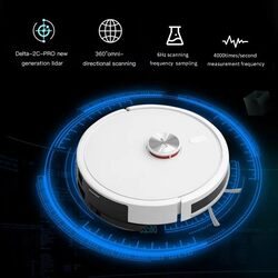 Lydsto R5D 3 in 1 Sweeping and Mopping Robot Vacuum Cleaner With Laser Navigation and Automatic Dust Collection3000Pa Ultra Cleaning EfficiencyLDS Navigation System Advanced Smart Sensors