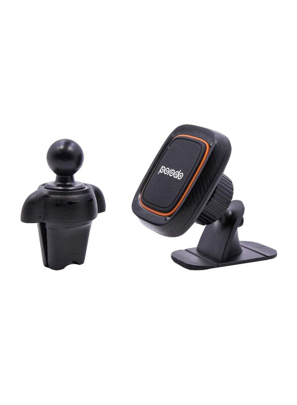 

Porodo Car Air Vent Magnetic Mobile Holder Mount, Black