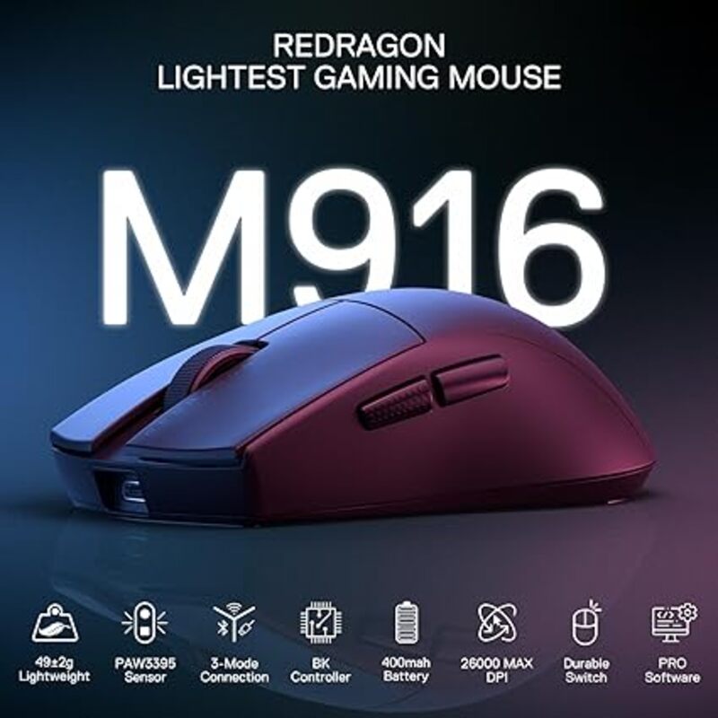 Redragon K1NG PRO2 4GBTwired mouse black