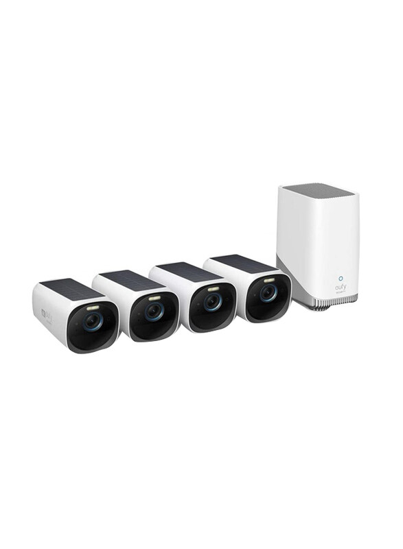 

Eufy Eufycam-3 4K Ultra HD Solar Style Kit, S330, White/Black