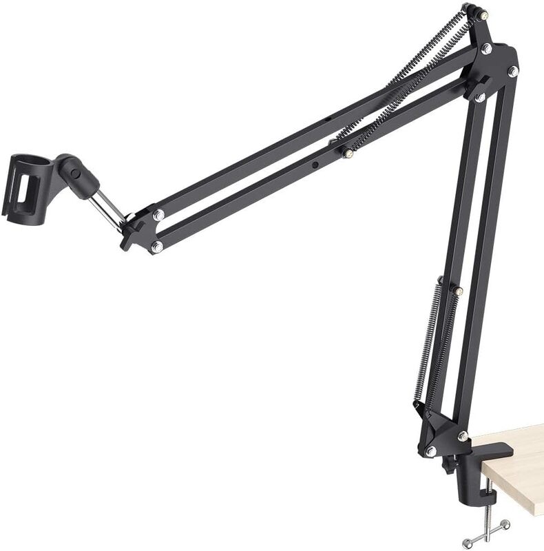 Maono AU-B01 Microphone Suspension Boom Scissor Arm Stand (Black)