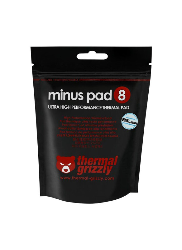 

Thermal Grizzly Minus Pad 8 Thermal Pad, TG-MP8-120-20-10-2R, Pink