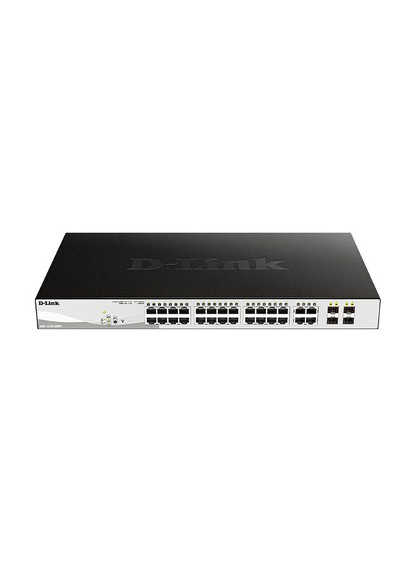 

D-Link Dgs-1210 28-port Gigabit Smart Managed Poe Switch With 4 Gigabit Gbe/sfp Combo Ports, L2+ Static Routing, 370w Poe Budget, Advanced L2 Switchin