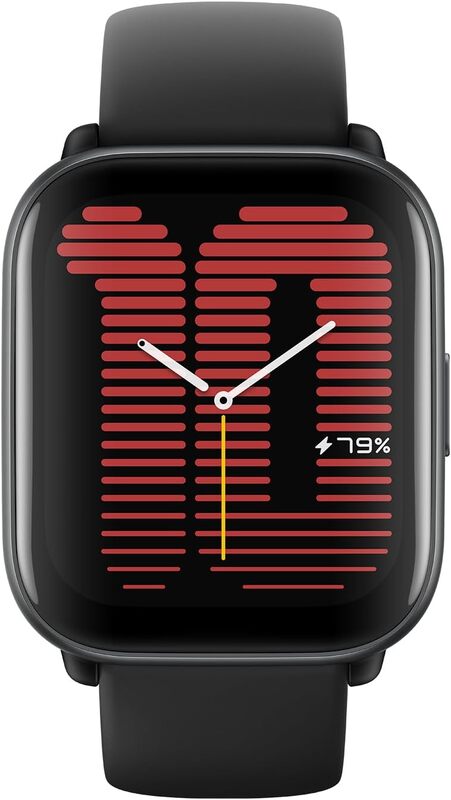 Amazfit Active Smart Wacth With 100+ Watch Faces Long Lasting BatterY 14 Days Notifications & Bluetooth Calling and Music  Black