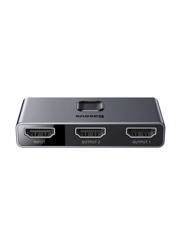 

Generic Baseus Matrix 2-in-1 HDMI Switch, HDMI 2.0 Ultra 4K 1 in 2 Out, HDMI Switcher Splitter Supports HDR 3D Compatible for TV, PS5, Black