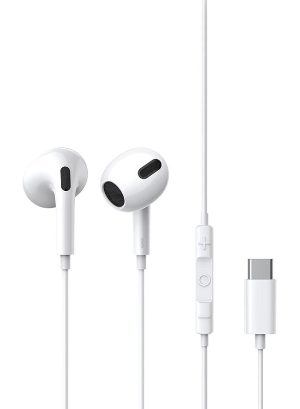 

Baseus Wired In-Ear Earbuds with Microphone & Volume Control, White
