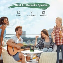 Divoom DitooMic Bluetooth Speaker Microphone Karaoke Function   Green