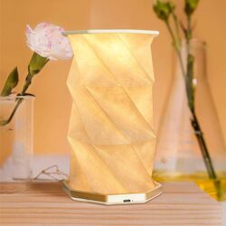 LED Rotating Book Light ABS Wood Paper Lamp