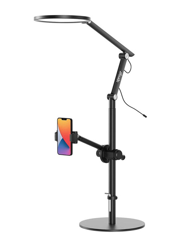 

Upergo LT-1DS Selfie Light Live Stand with Phone & Tablet Holder, Black
