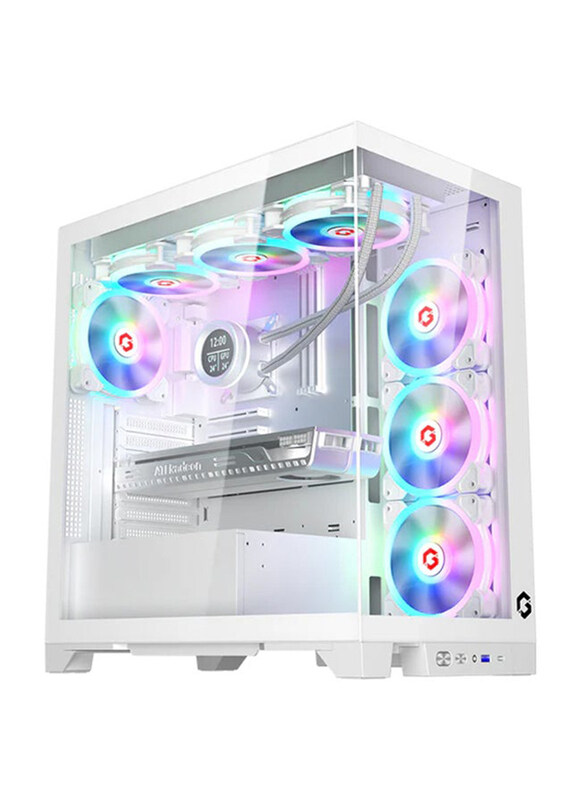 

Generic Gameon Emperor Arctic IV Series ARGB+Remote 7 Fans Mid Tower Gaming Case, White