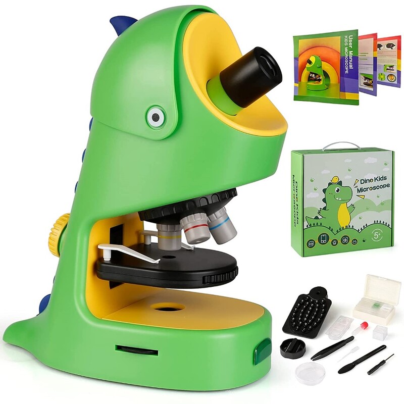 Dinox Scope Kid’s Microscope Dinosaur for Age 5-12 Kids