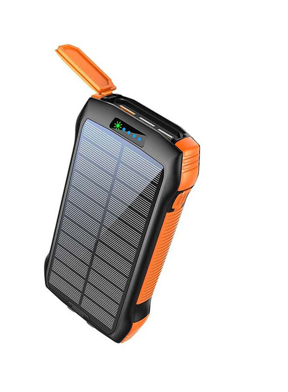 

Promate 20000mAh Rugged EcoLight Solar Power Bank, Black
