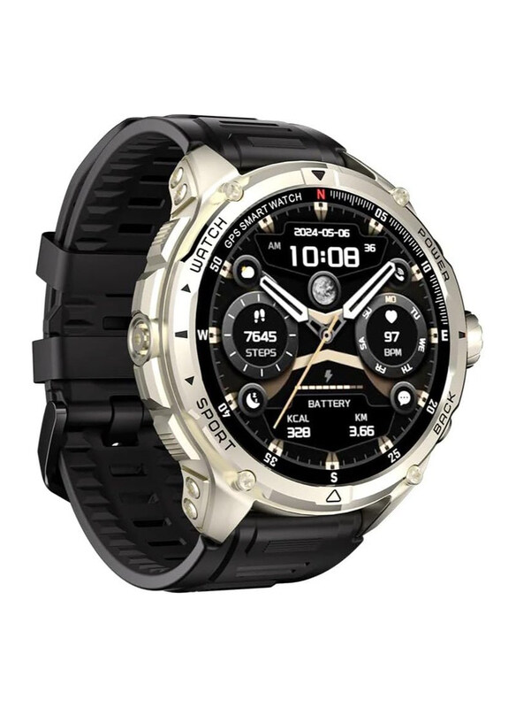 

Kumi U5 Pro 1.43-inch AMOLED Screen Bluetooth Smartwatch, GPS, Black