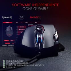 Redragon M908 Impact RGB with Side Buttons Optical Wired Gaming Mouse