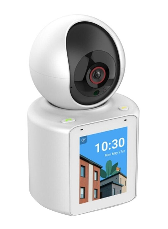 

Generic Voice Video Call Wi-Fi PTZ Camera with Screen Baby Monitor, White