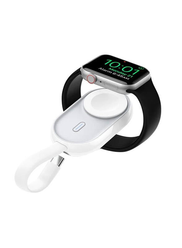 

Veger 1200mAH Wireless Fast Charging Portable Magnetic Apple Watch Charger Power Bank, 2.5W, W0102, White