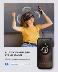 Remote Control  Compression Bluetooth Music Temple Eye Massage Mask