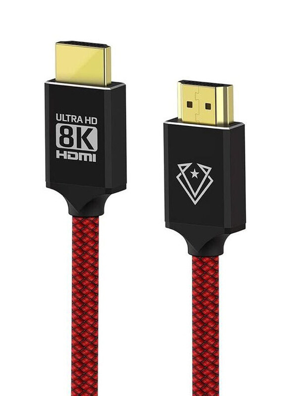 

Vertux Ultra Hd High Speed Audio Video Cable With Hdr Support, Red/Black