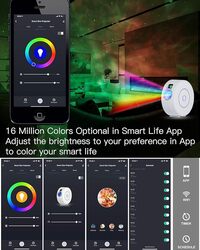 Star ProjectorLED Galaxy Projector Light with APP Control16 Colors RGB Dimming Nebula Night Light with Timing Function