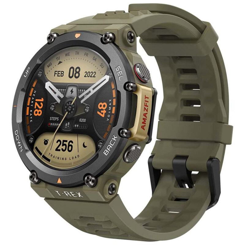 

Amazfit T Rex 2 1.39 Inch Smartwatch with GPS 15 Military-Grade Tests Real-Time Navigation, Green