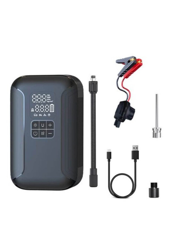 

Generic S02 2 In 1 Portable Car Jump Starter & Tire Inflator with Power Bank