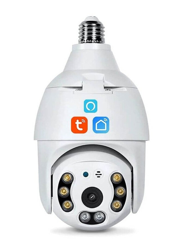 

Tuya Wifi Camera Bulb with Night Vision, White