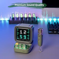 Divoom DitooMic Bluetooth Speaker Microphone Karaoke Function   Green