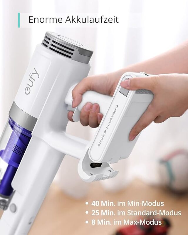 eufy by Anker HomeVac S11 Go Cordless Stick Vacuum Cleaner Feather Light Compact 120AW Suction Removable Battery Ideal for Carpet and Hard Floors