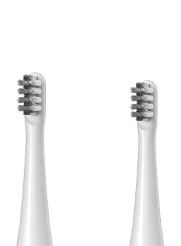 

Bomidi TX5-2 Head Soft Electric Toothbrush with 2 Piece Replacement Head Brush for TX5 Electric Toothbrush, White