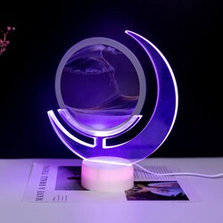 LED Quicksand Night Light with 7 Colors