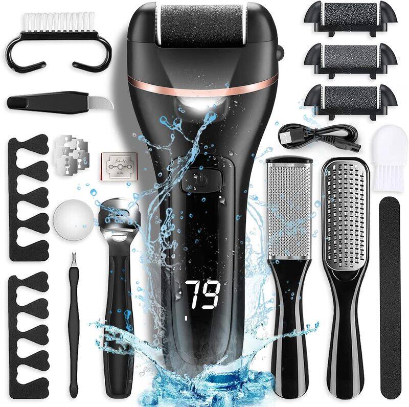 

Otazwa Electric Callus Remover for Feet with Rechargeable Waterproof 21 in 1 Professional Pedicure KitFoot Care Tools Wet