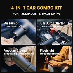 CRONY K2 4in1 Portable Car Combo Kit Car Charger