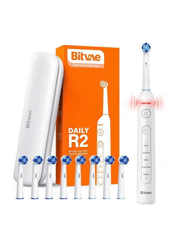 

Bitvae BVR2 Toothbrush 8 Heads +1 Travel Case