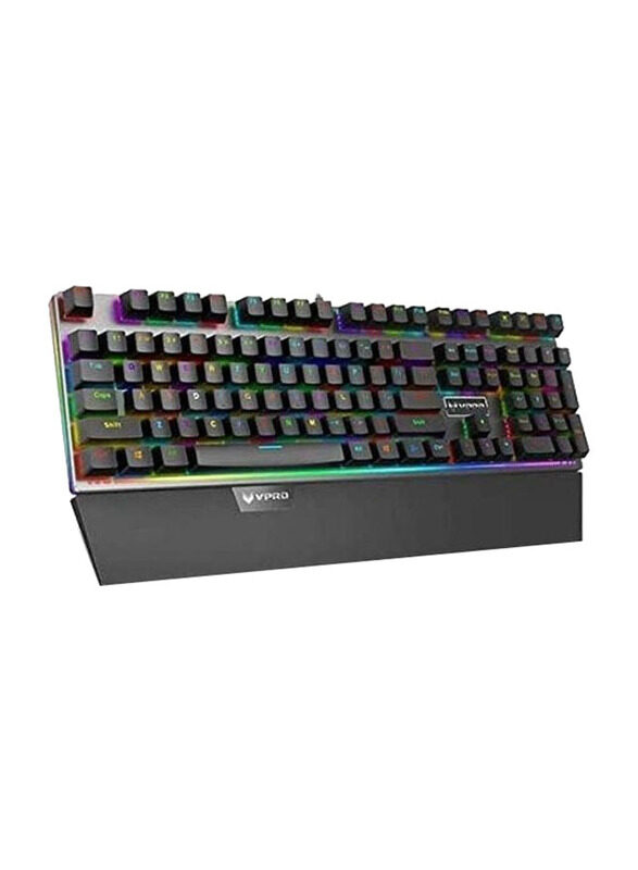 

Generic Rapoo Gaming Keyboard Rgb Wired Mechanical for PC Games, V720S, Black