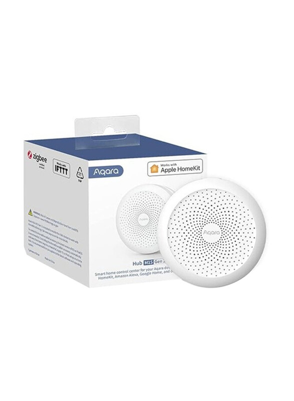 

Aqara Hub M1S Gen 2 Wireless Smart Home Bridge for Alarm System 2.4 GHz Wi-Fi Required) Home Automation Remote Monitor and Control Supports Alexa Goog