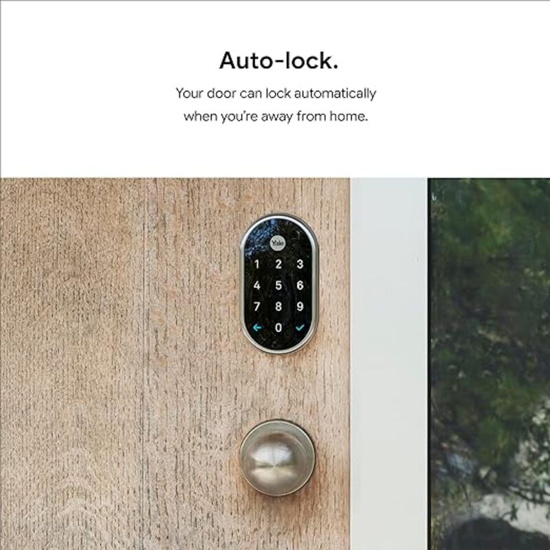 Nest X Yale Smart Lock With Nest Connect Satin Nickel