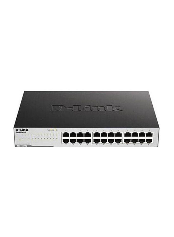

D-Link Dgs-1024c 24port 10-100-1000mbps Unmanaged Rackmount Switch, Black