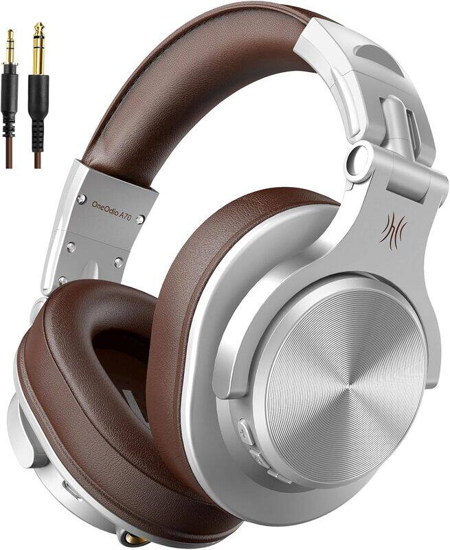 

Generic OneOdio A70 Bluetooth Over Ear Headphones Wireless Headphones w/ 72H Playtime Hi-Res 3 5mm 6 35mm Wired Audio Jack