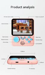 G7 Handheld Game Console for Kid Children 2022 New Portable 35 Inch Screen Built in 666 Classic Retro Video Games Console Single Player