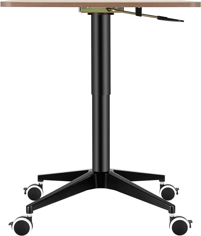 UPERGO UP 10SL Height Adjustable Square Movable Desk Computer Floor Stand