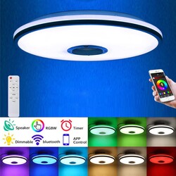 Smart Bluetooth Music Ceiling Light APP and Remote Control